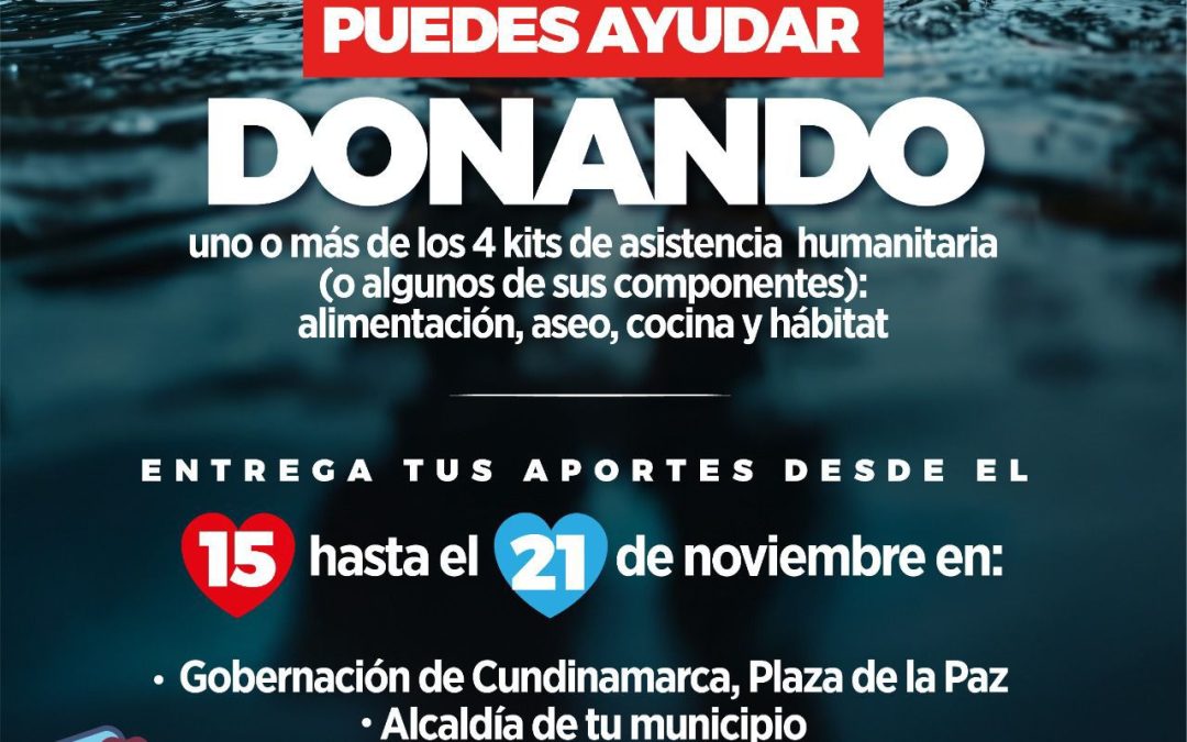 Cundinamarca se une en solidaridad con el Chocó: campaña de recolección de donaciones para familias damnificadas 