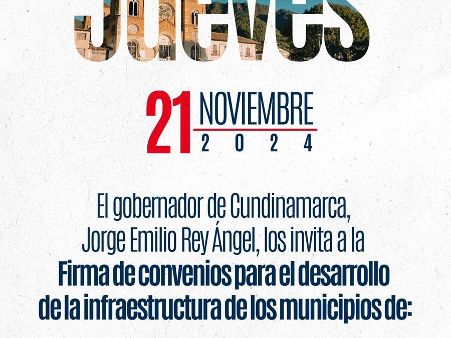 Firma de convenios para el desarrollo de la infraestructura vial, de salud, educación, placa huellas, mejoramiento de vivienda y mucho más, en los municipios de: