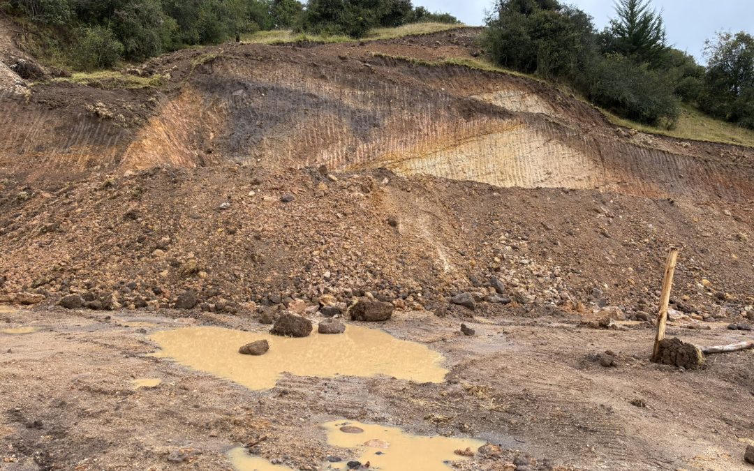 CAR frena intervención ilegal en Villapinzón: 3.500 m² de cobertura vegetal removidos fuera de licencia