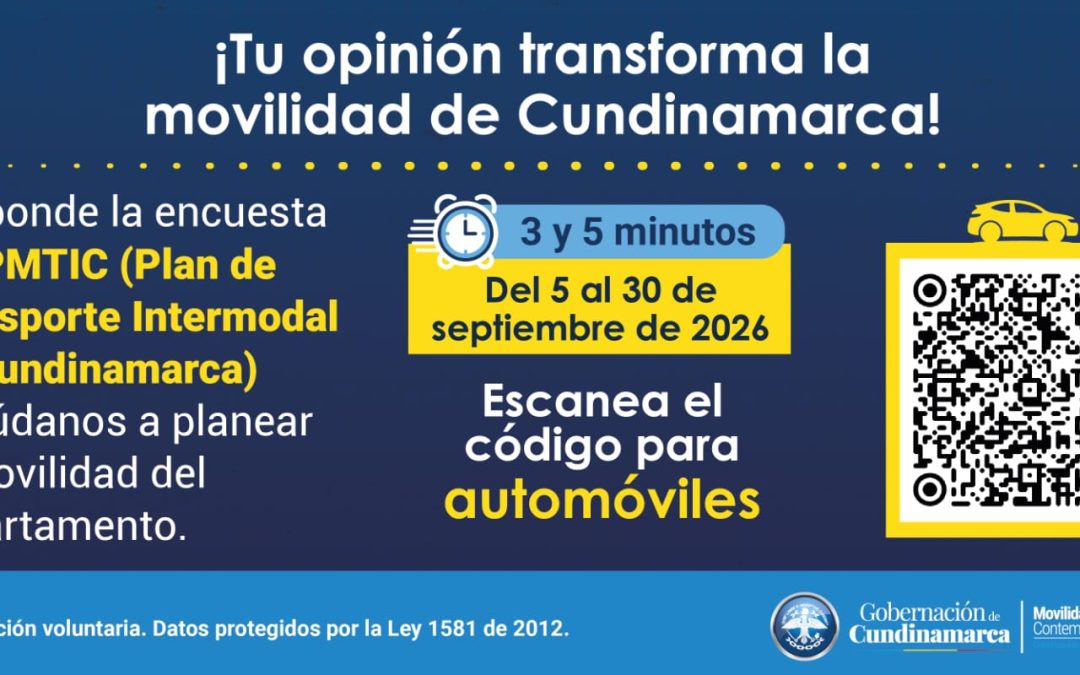 Cundinamarca construirá su Plan Maestro de Transporte Intermodal para los próximos 30 años